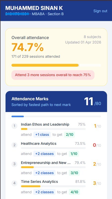 DSE Attendance Dashboard